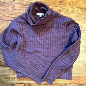 LA Hearts / Pacsun slouchy purple gray turtleneck